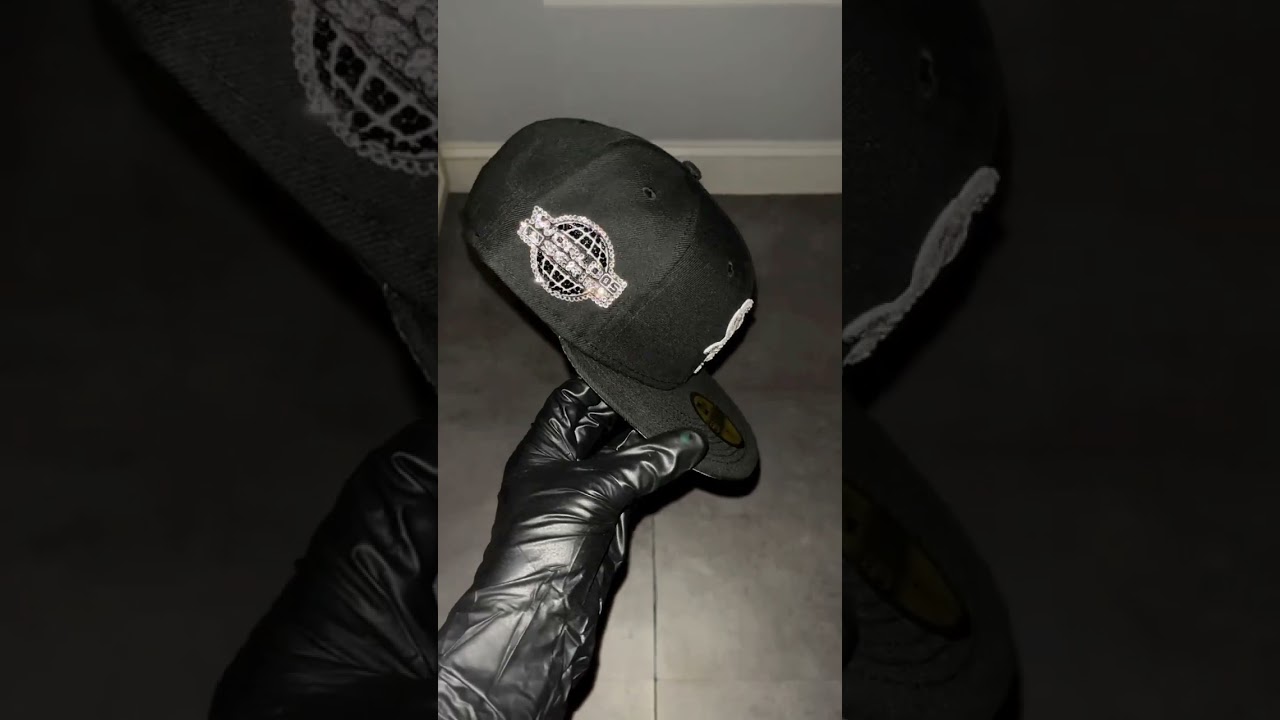 Custom Iced Out Fitted Hat 🥶 New Era 59Fifty Custom Icy Fitted Cap ❄️🧢
