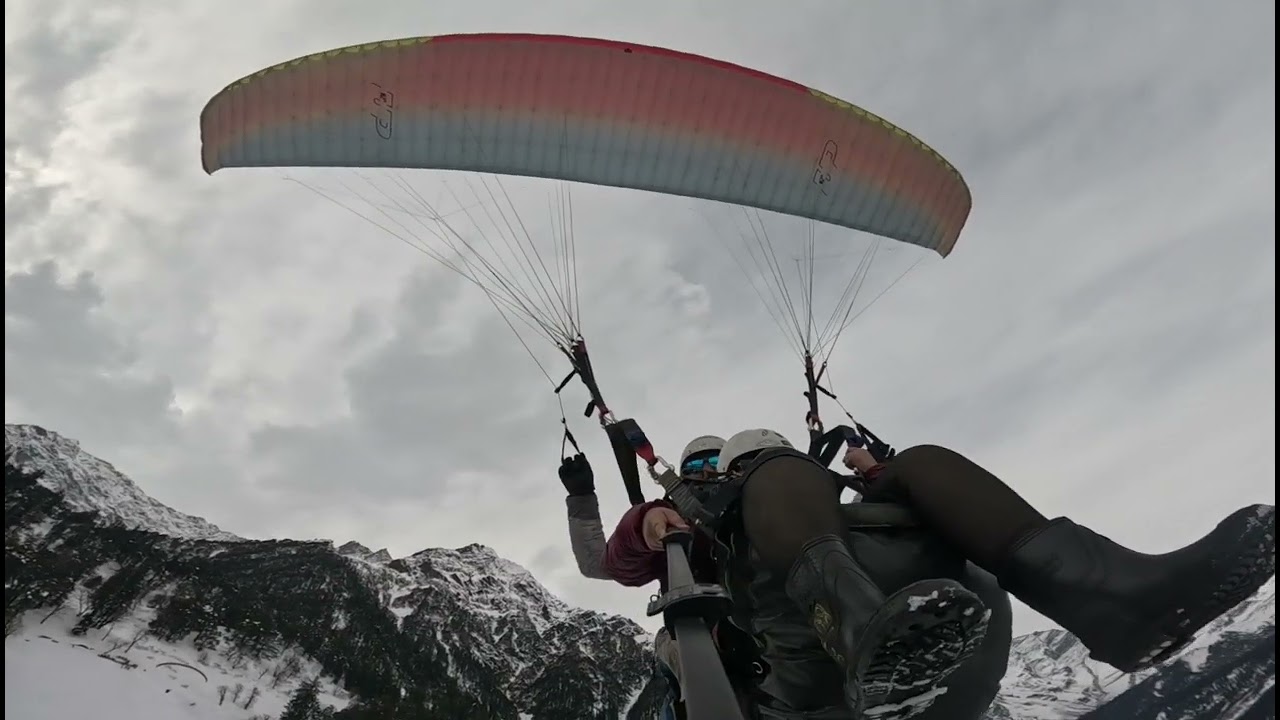 Solang Valley Paragliding ₹3500 #solang Valley #Paragliding #manali #snow #kolkatayoungrider 
