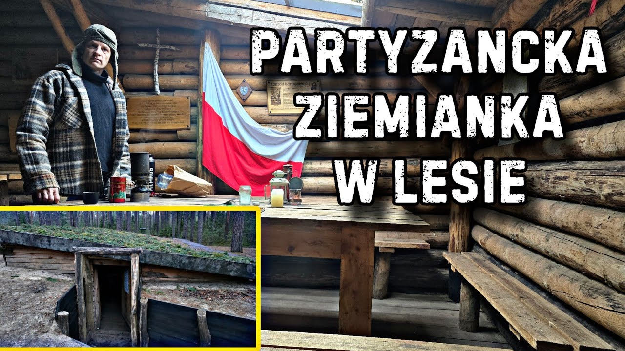 Ziemianka partyzant&oacute;w w środku lasu - Noc w ziemiance Wira Odc.1