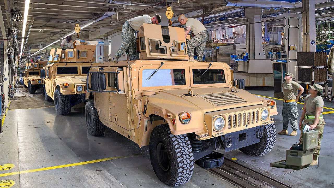 Inside Giant Factory Rebuilding US Army Armored Humvees