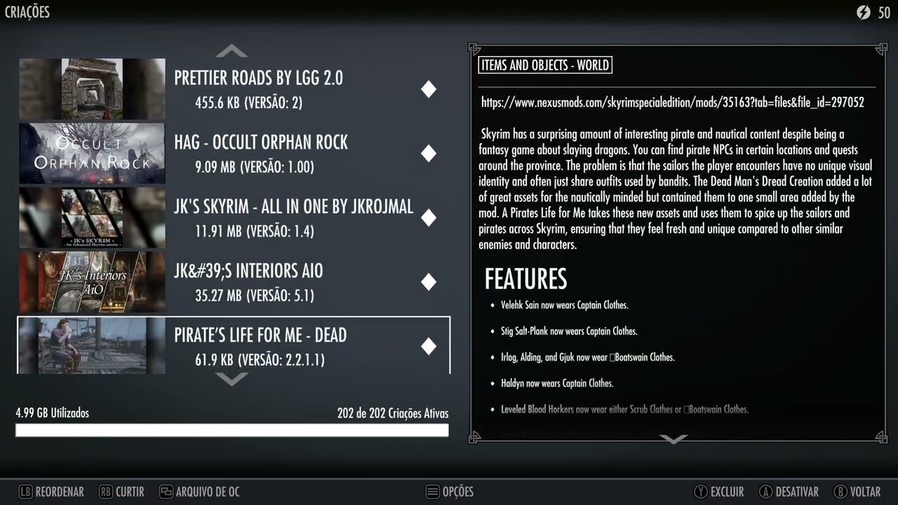 Skyrim mod list xbox 2026