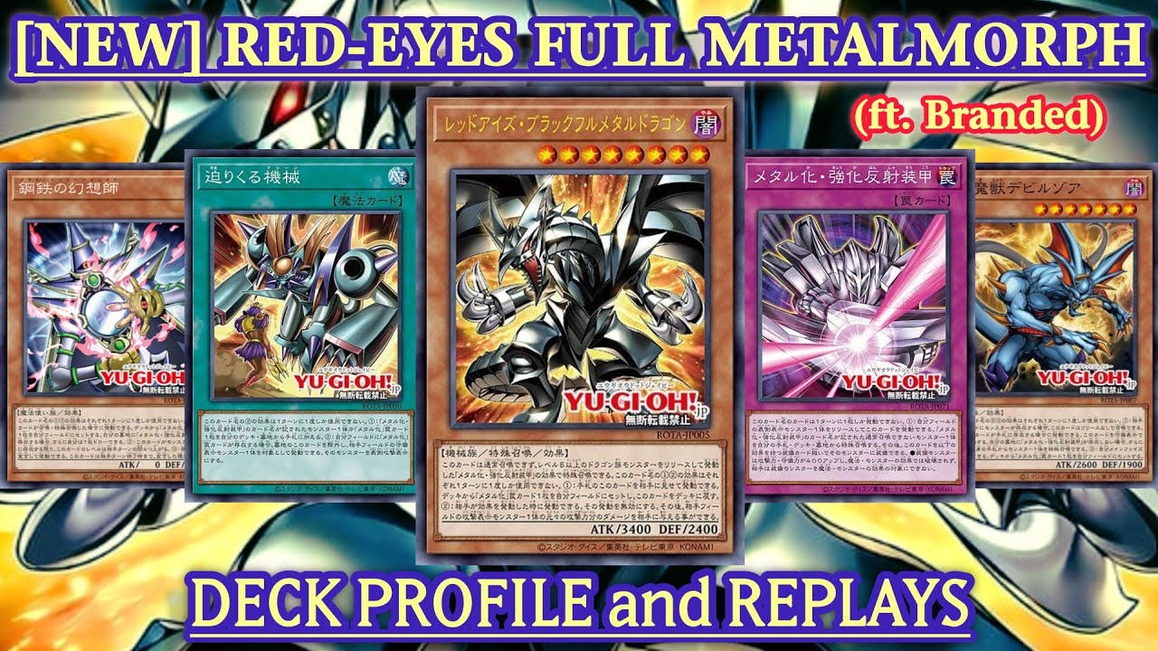 [NEW] RED-EYES FULL METALMORPH Deck (ft. Branded) Deck Profile and Replays [YGOPRO/EDOPRO]