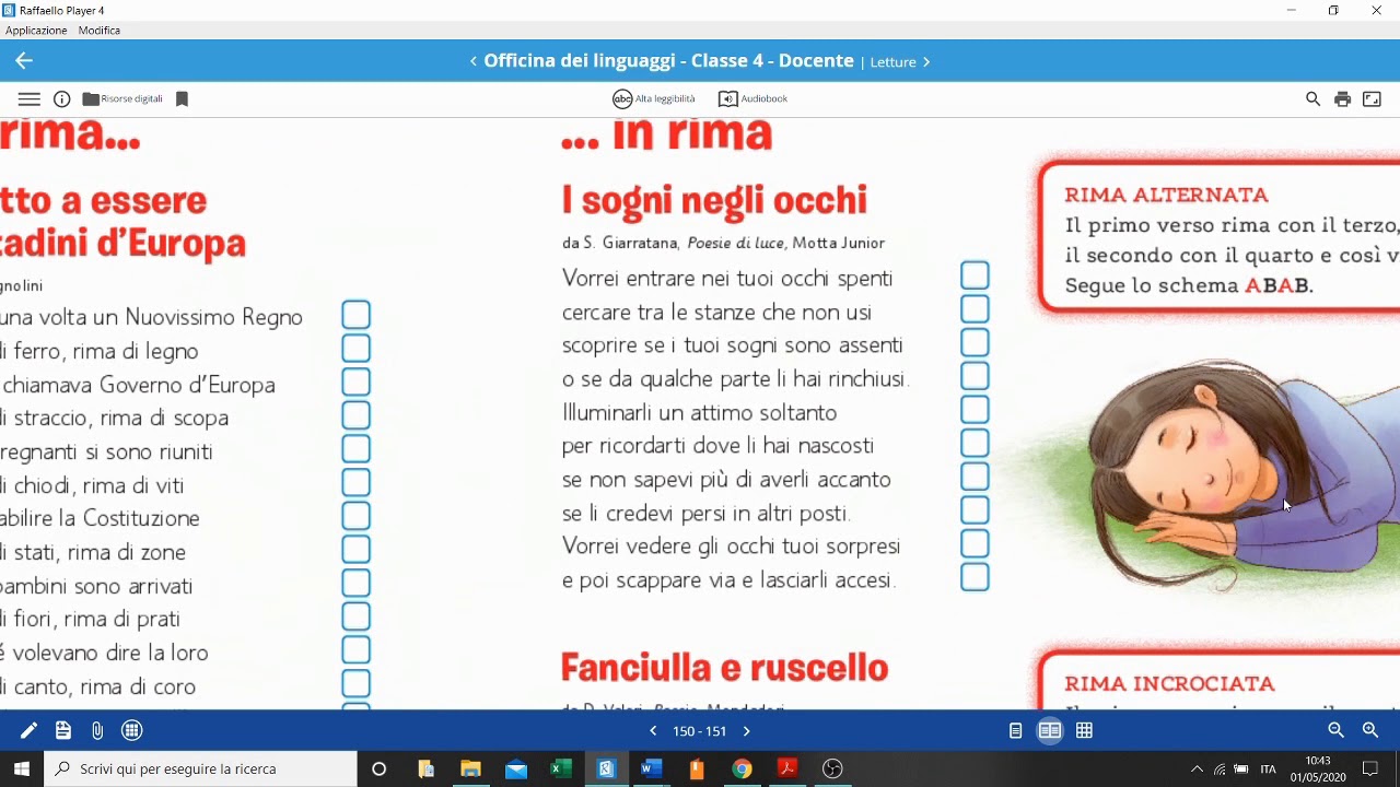 Rima baciata, alternata e incrociata