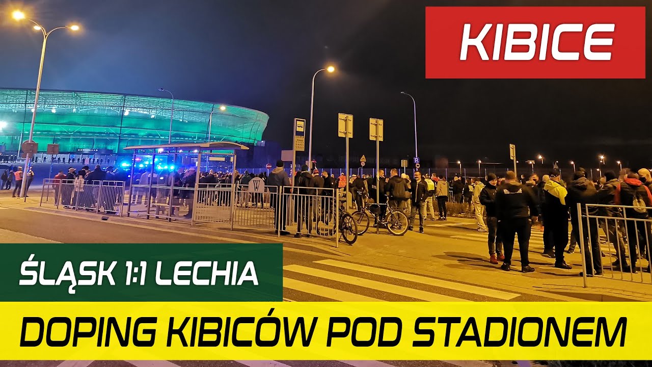KIBICE: Śląsk Wrocław - Lechia Gdańsk (fani pod stadionem) - 10.04.2021