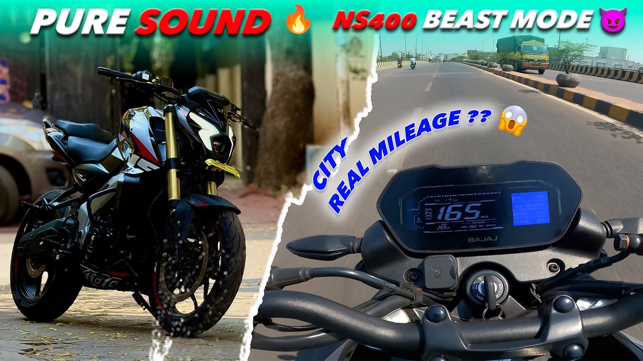 NS400 Pure Exhaust Sound 🔥 + Shocking Mileage in Traffic 😳 // #telugumotovlogs