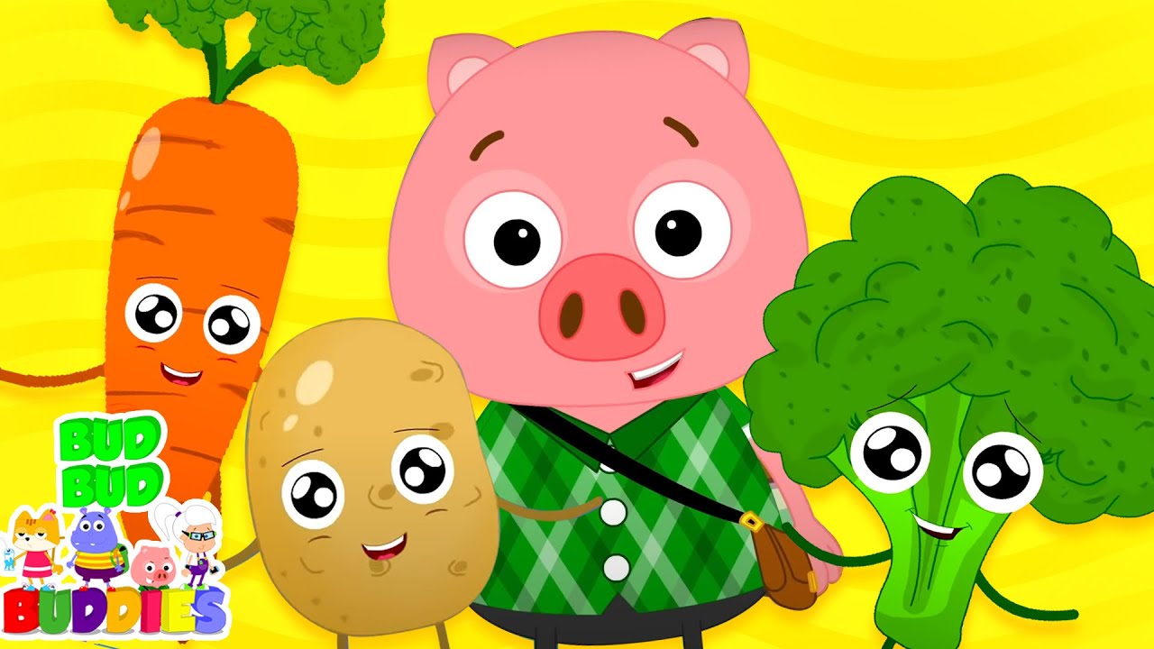 I Eat Vegetables | Vegetables Song For Babies | Nursery Rhymes & Kids Songs with Bud Bud Buddies