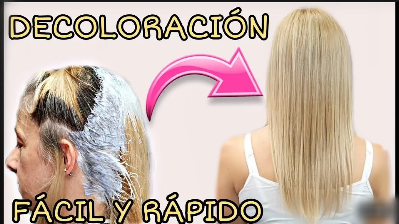 como hacer una DECOLORACI&Oacute;N y TINTE en crecimiento RUBIO CENIZA NACARADO