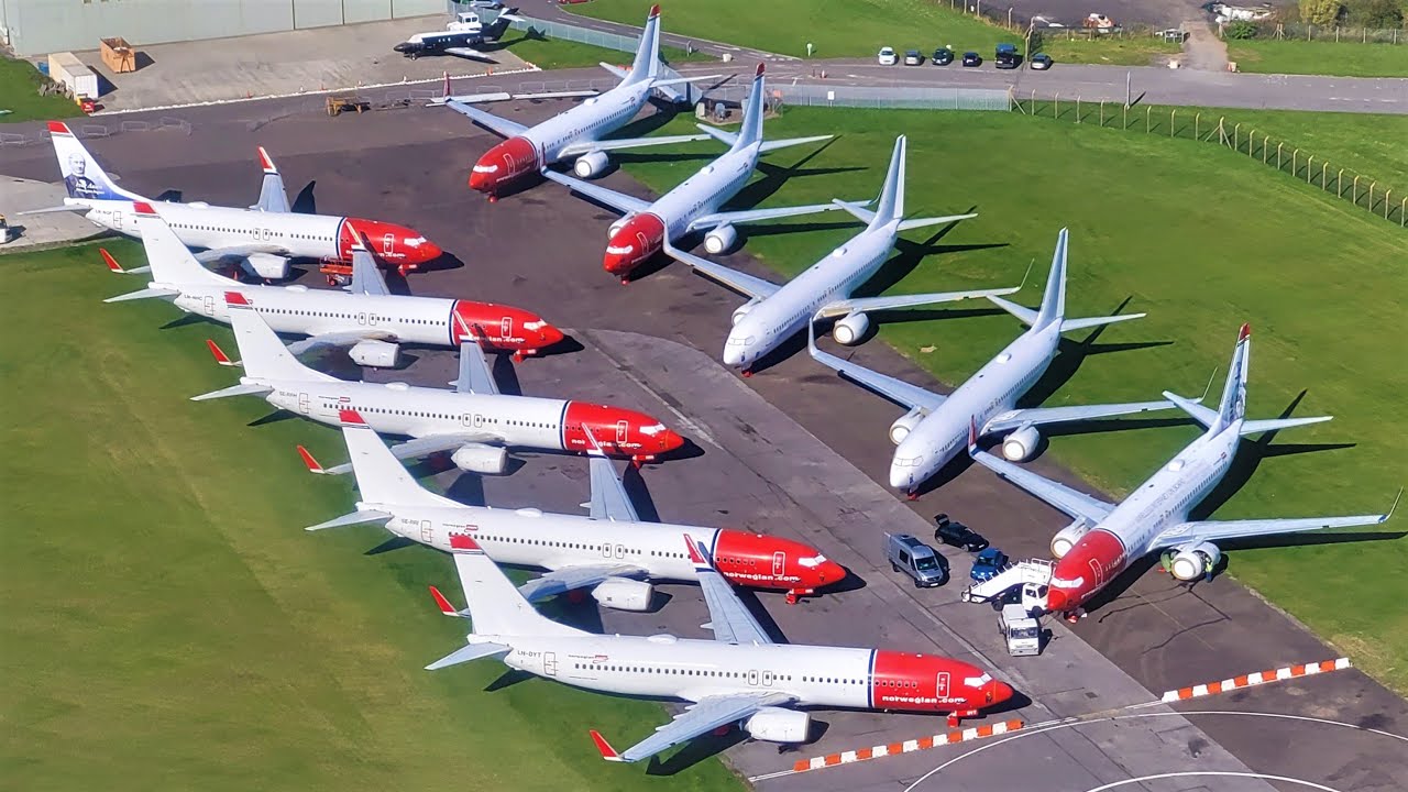 Stored Aircraft at Kemble, Cotswold Airport October 2021