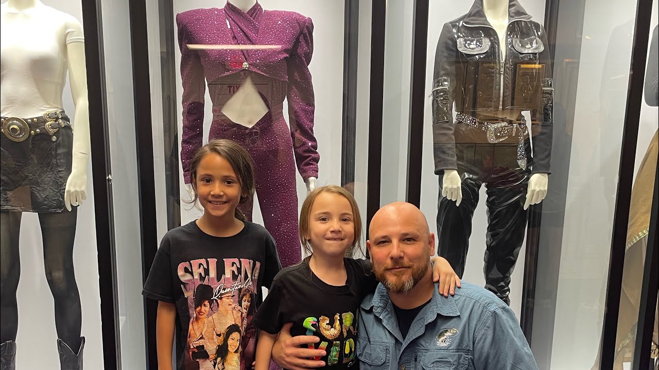 Dad and daughters explore Selena Museum 2024