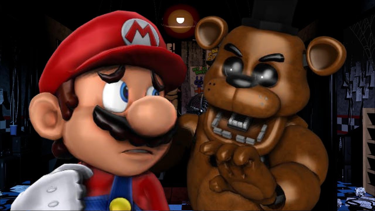 Mario CHASED IN THE FNAF 1 LOCATION! | Mario in Animatronic Horror (Original 2017)