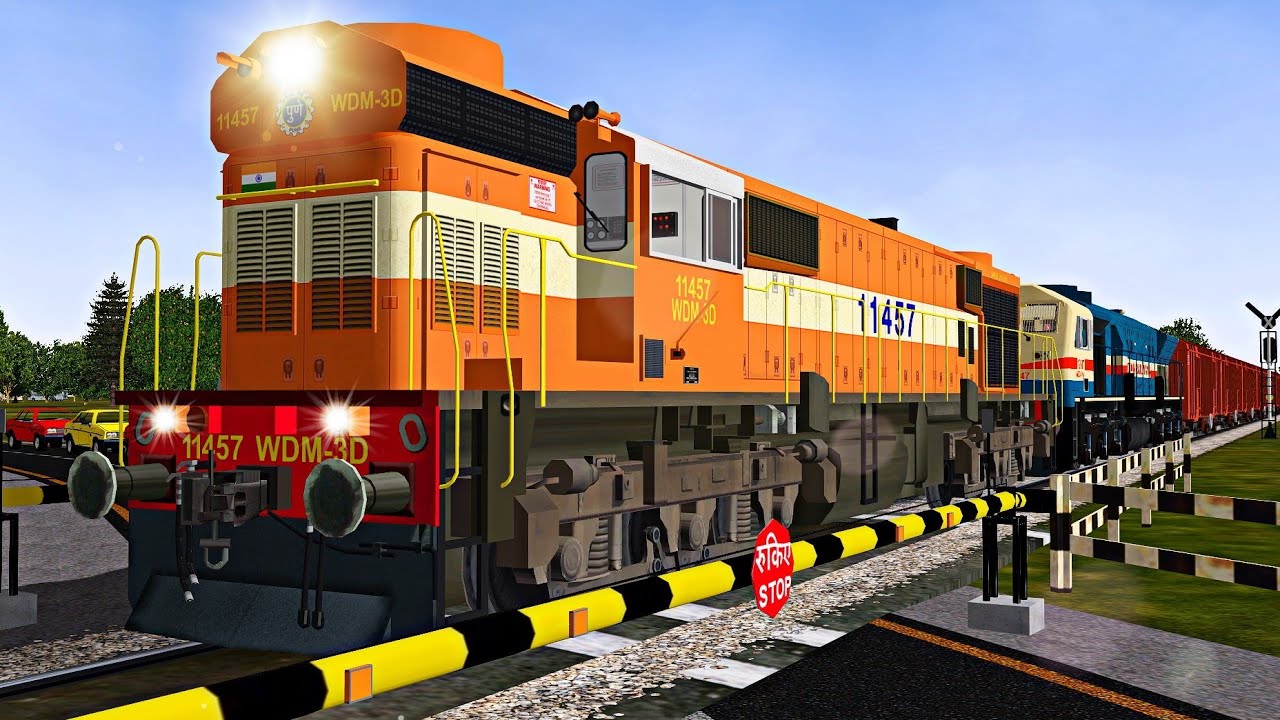 Loco Failed Of Python Freight Train || Rescue By PUNE WDM3D || MSTS Open Rails || Indian Railways