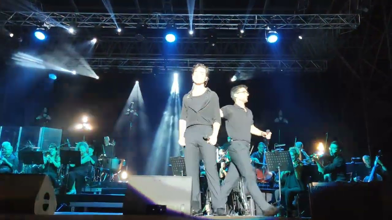 My video from first row: Grande Amore, Il Volo, Palmanova, 21 July 2022.