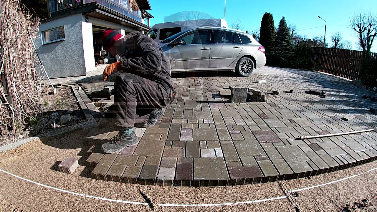 Kā pašam ieklāt bruģi/Laying paving stones DIY