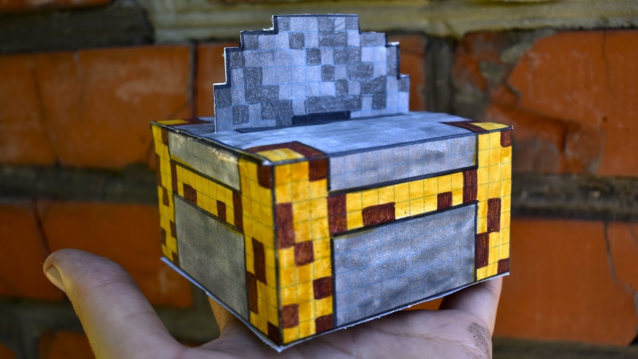КАМНЕРЕЗ ИЗ МАЙНКРАФТ БЕЗ ПРИНТЕРА #minecraft #DIY #майнкрафт