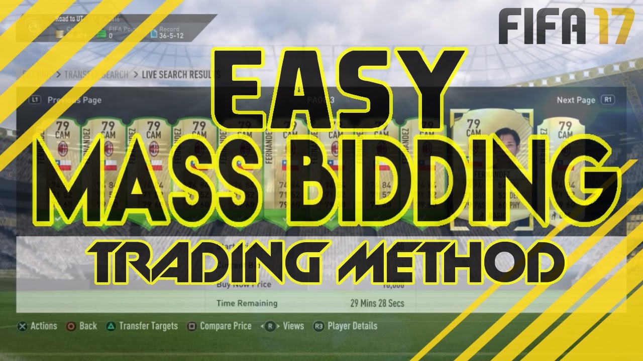 OP MASS BIDDING TRADING METHOD | FIFA 17 | NO RISK COINS!