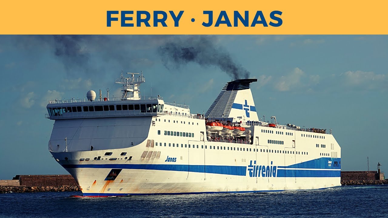 Arrival of ferry JANAS, Porto Torres (Tirrenia)