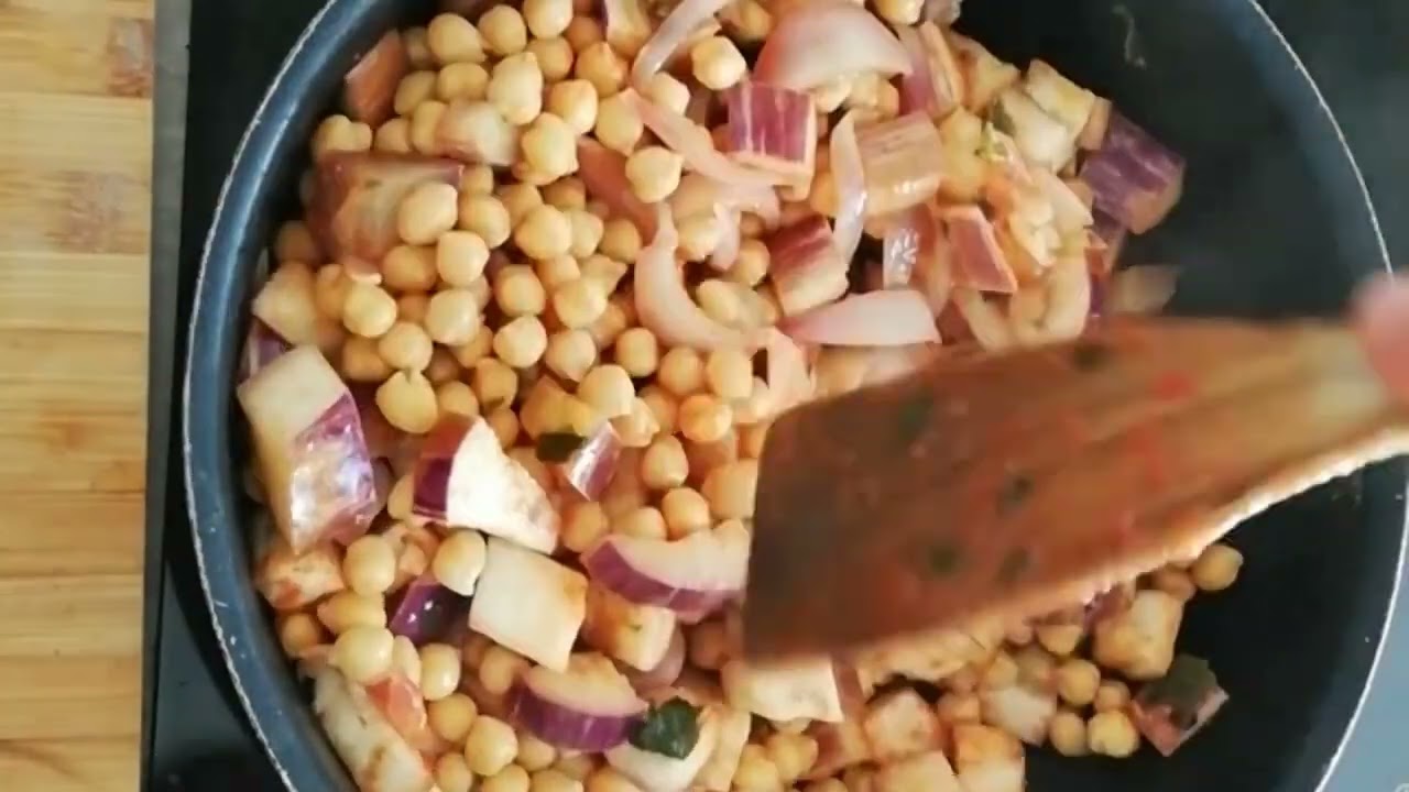 Melanzane con ceci