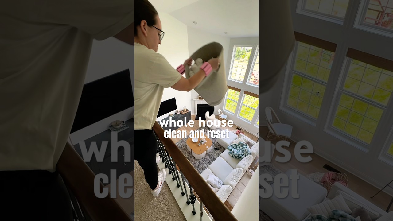 whole house clean and reset #cleaningmotivation #cleaning #asmr
