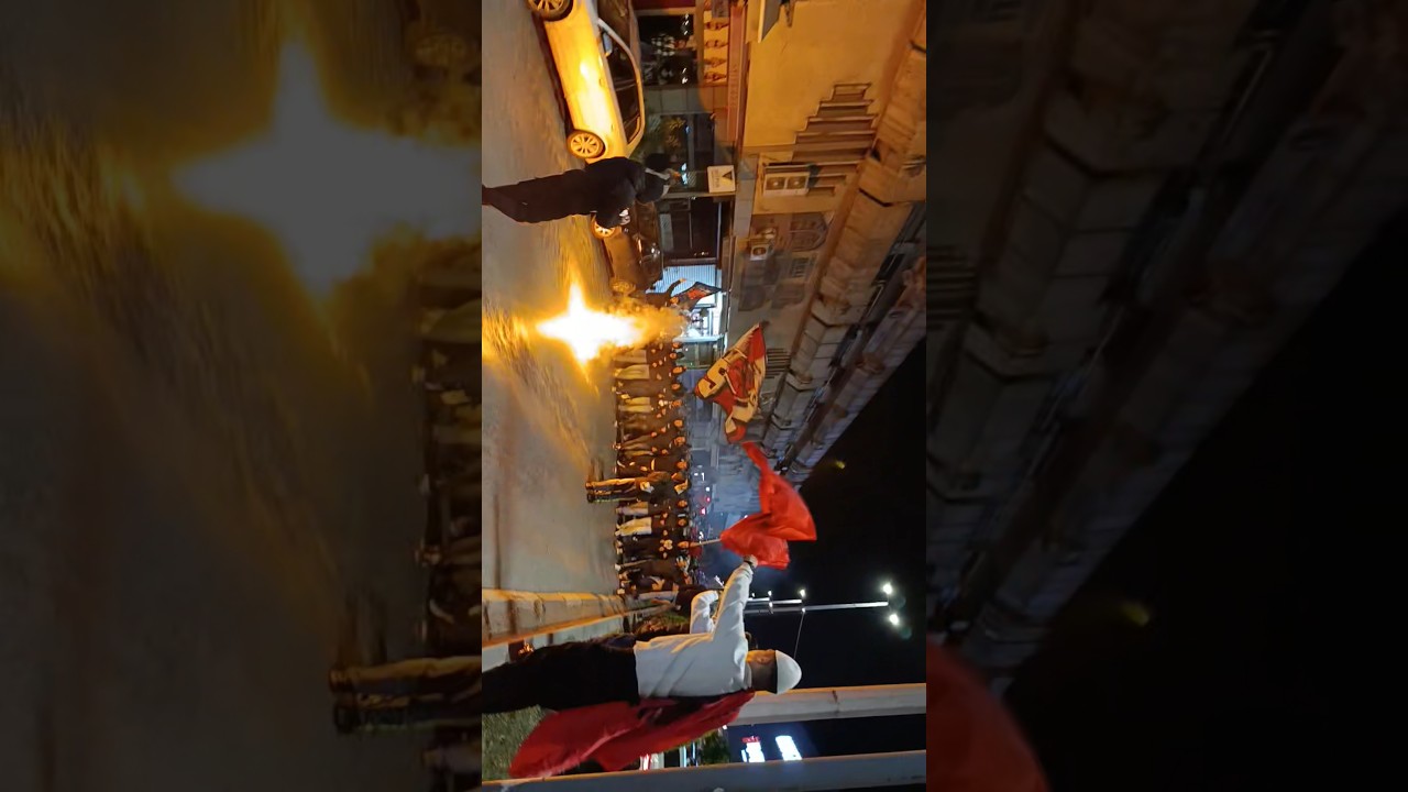 The Atmosphere in Tetova,Macedonia after Albania's  victory 🇦🇱 #albania #atmosphere #tetova#football