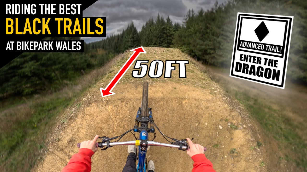 RIDING THE BEST BLACK TRAILS AT BIKE PARK WALES!!