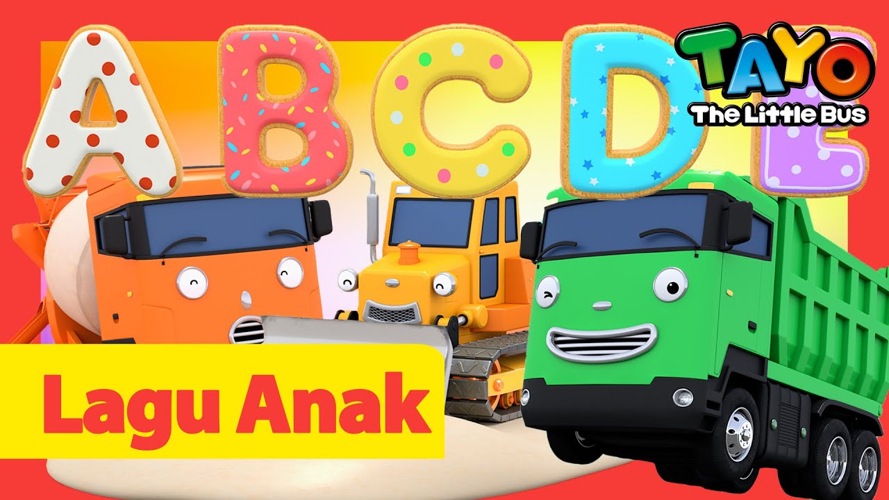 *BARU* Mobil-mobil kuat membuat kue alfabet! l Tayo Bahasa Indonesia Lagu Anak l Lagu Warna