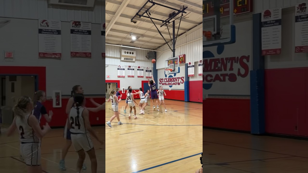🏀Middle School Girls Highlights Vs St Clements🏀 #basketball #basketballhighlights #highlights