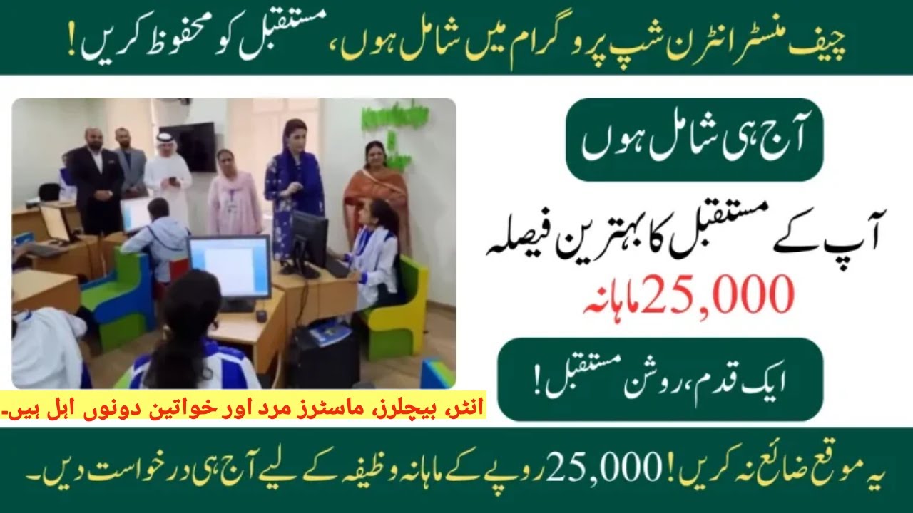 Chief Minister Internship Program 2024 - CM Internship Program -Apply Online For CM Paid Internship