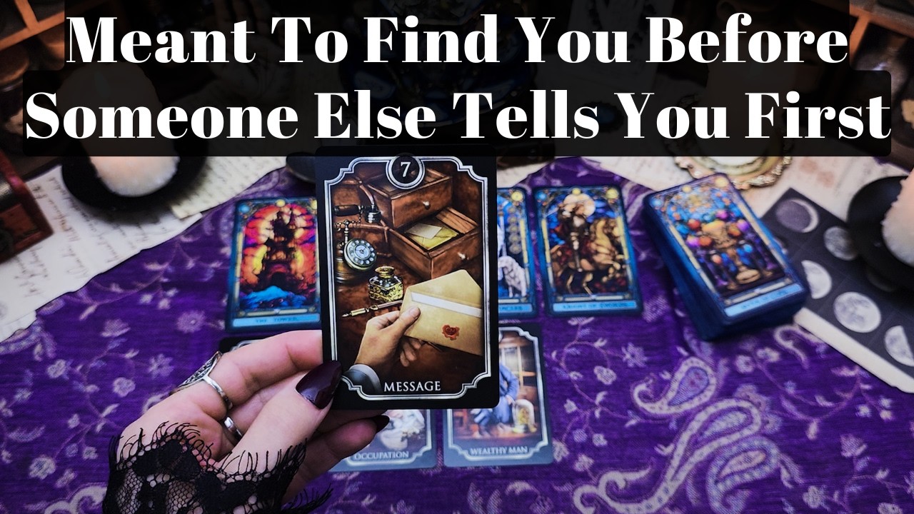 MEANT TO FIND YOU BEFORE SOMEONE ELSE TELLS YOU FIRST