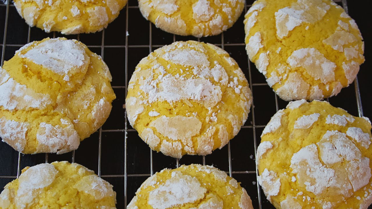 Galletas craqueladas de limón 🍋   - Receta facil | LaDulcepedia