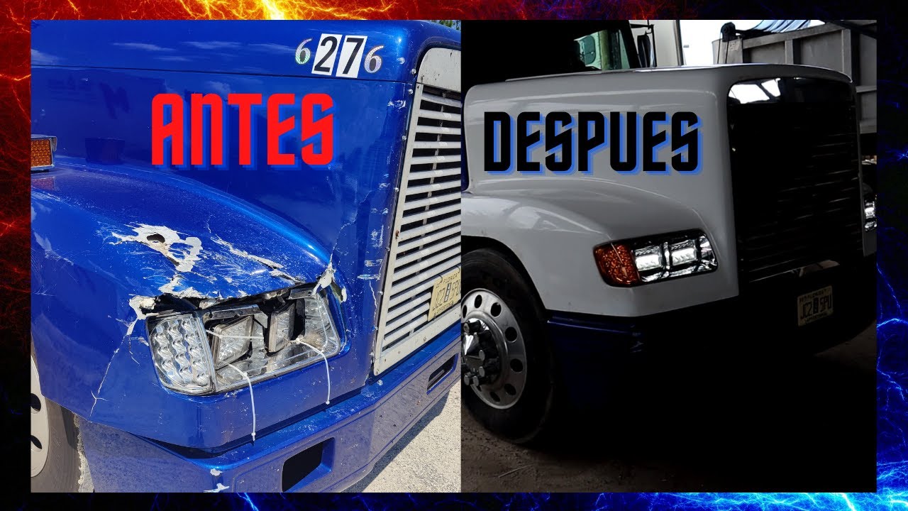 ANTES Y DESPUES!! COMO HACER LA INSTALACION ELECTRICAS DE LAS LUCES DE UN FREIGHTLIGNER FLD120
