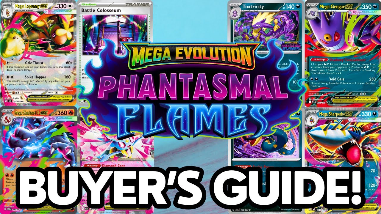Phantasmal Flames Buyer's Guide + Pokemon TCG Live Card Crafting Guide