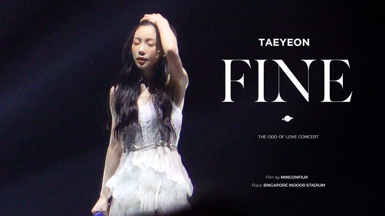 태연 Taeyeon Fine (파인) 4K 직캠 l The ODD of Love Concert in Singapore 230820