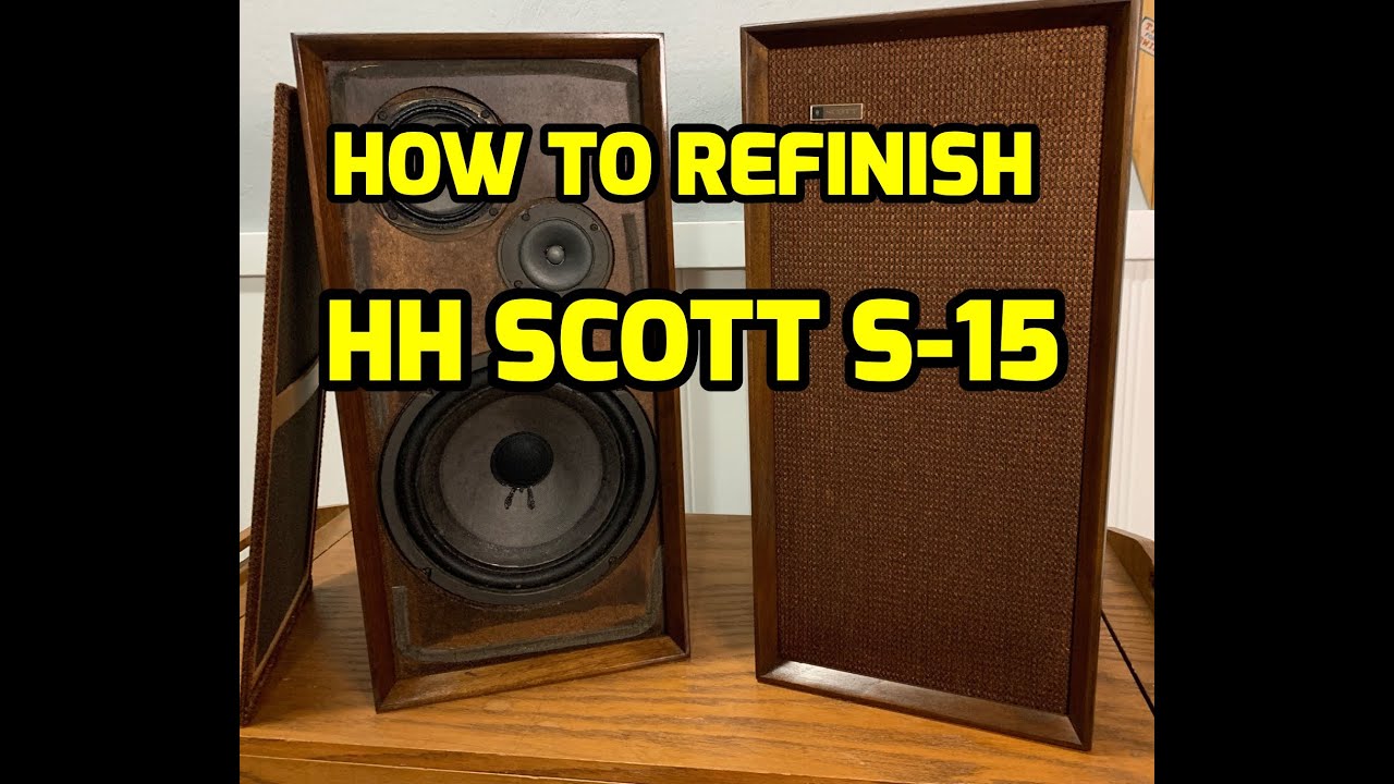 How to Refinish Speakers: HH Scott S-15; Tools, Supplies & Tips!