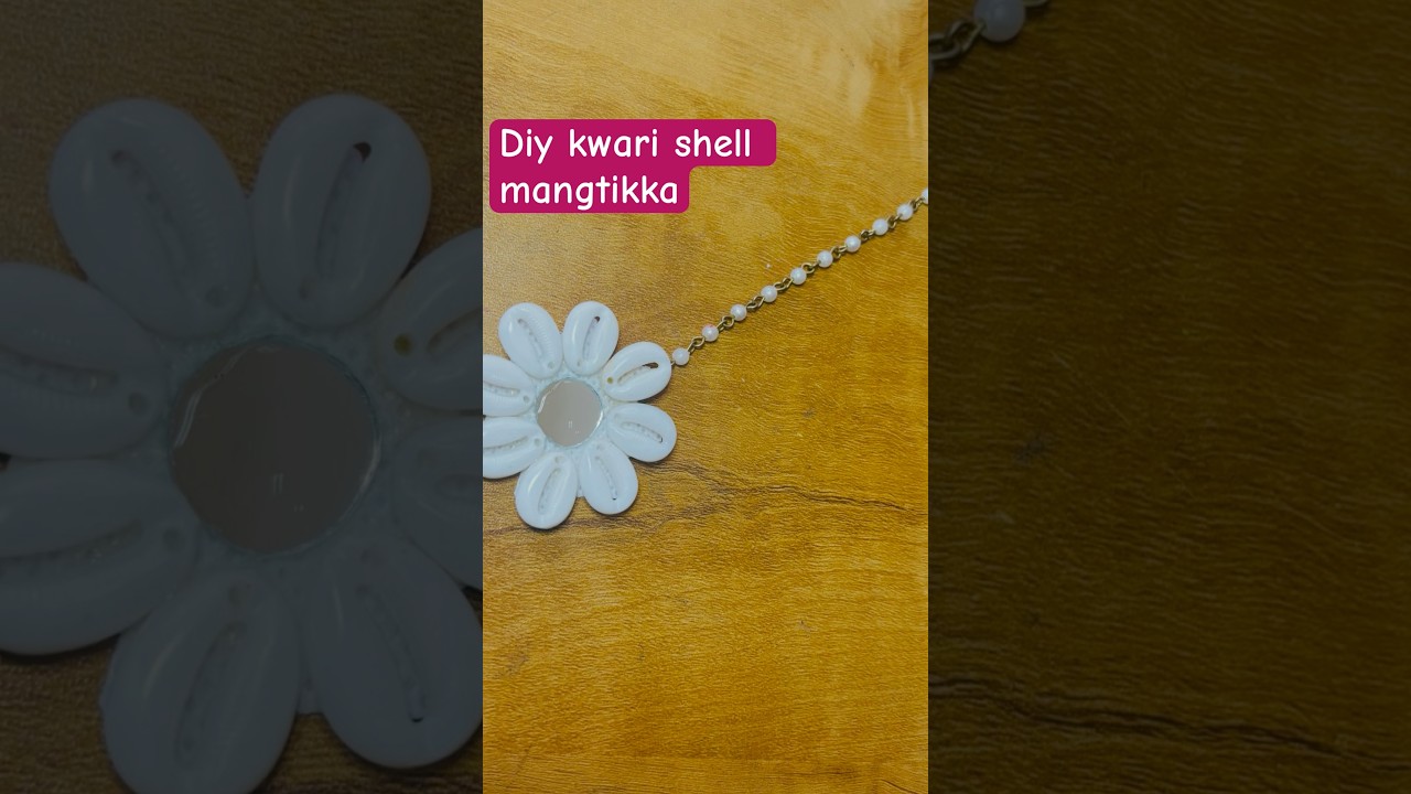 Diy kauri shell mangtikka for Navratri 