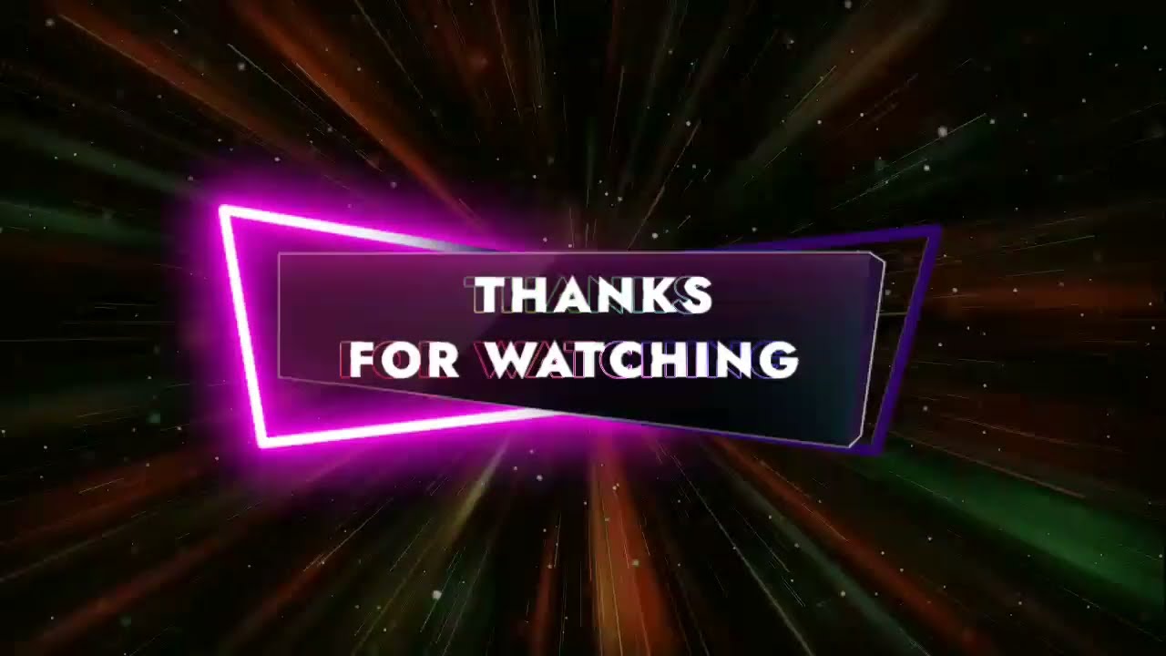 Channel Neon Outro , Creative Templates Designer