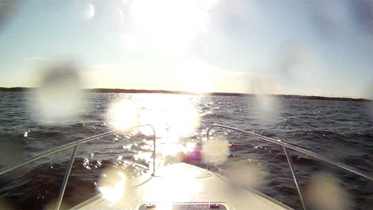 Big waves On lake vänern