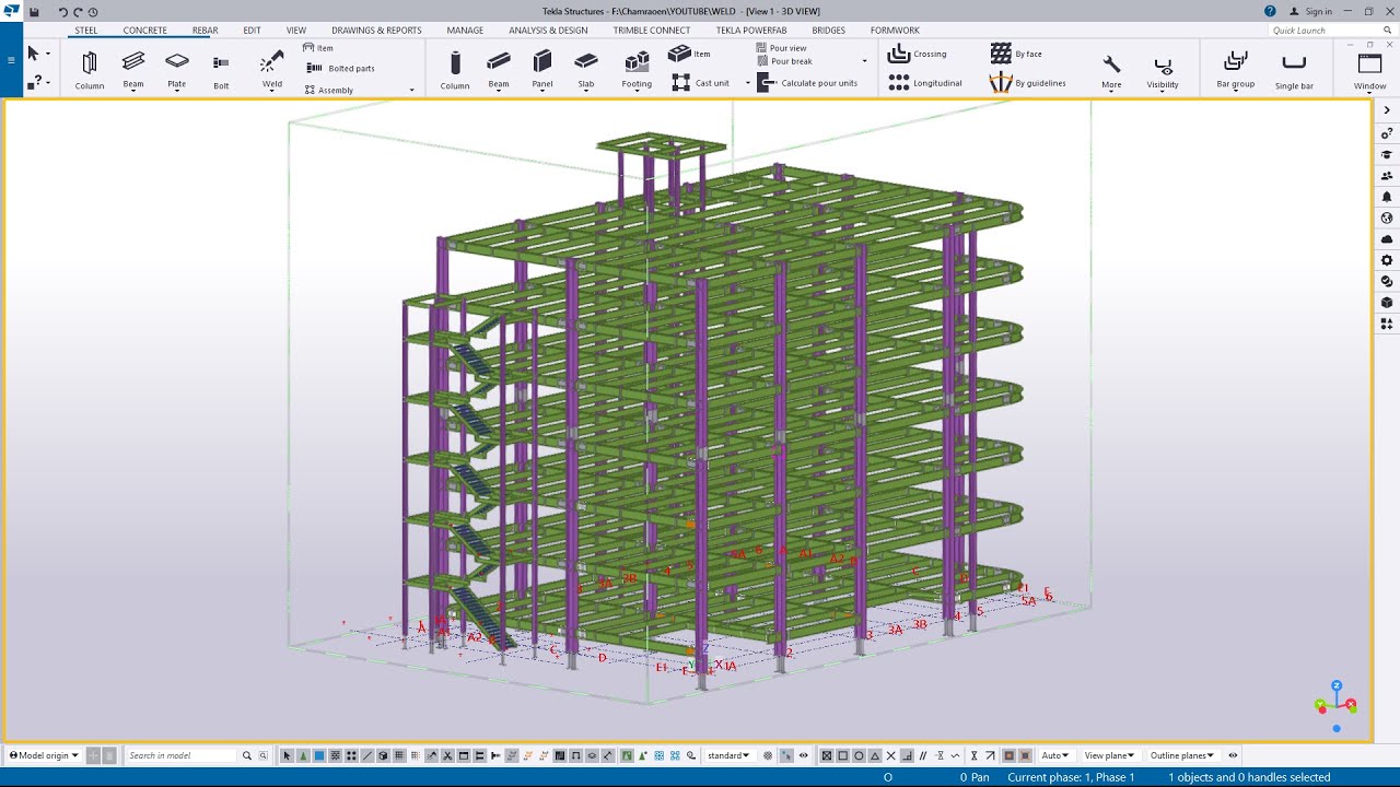 How to create bolt in Tekla Structures