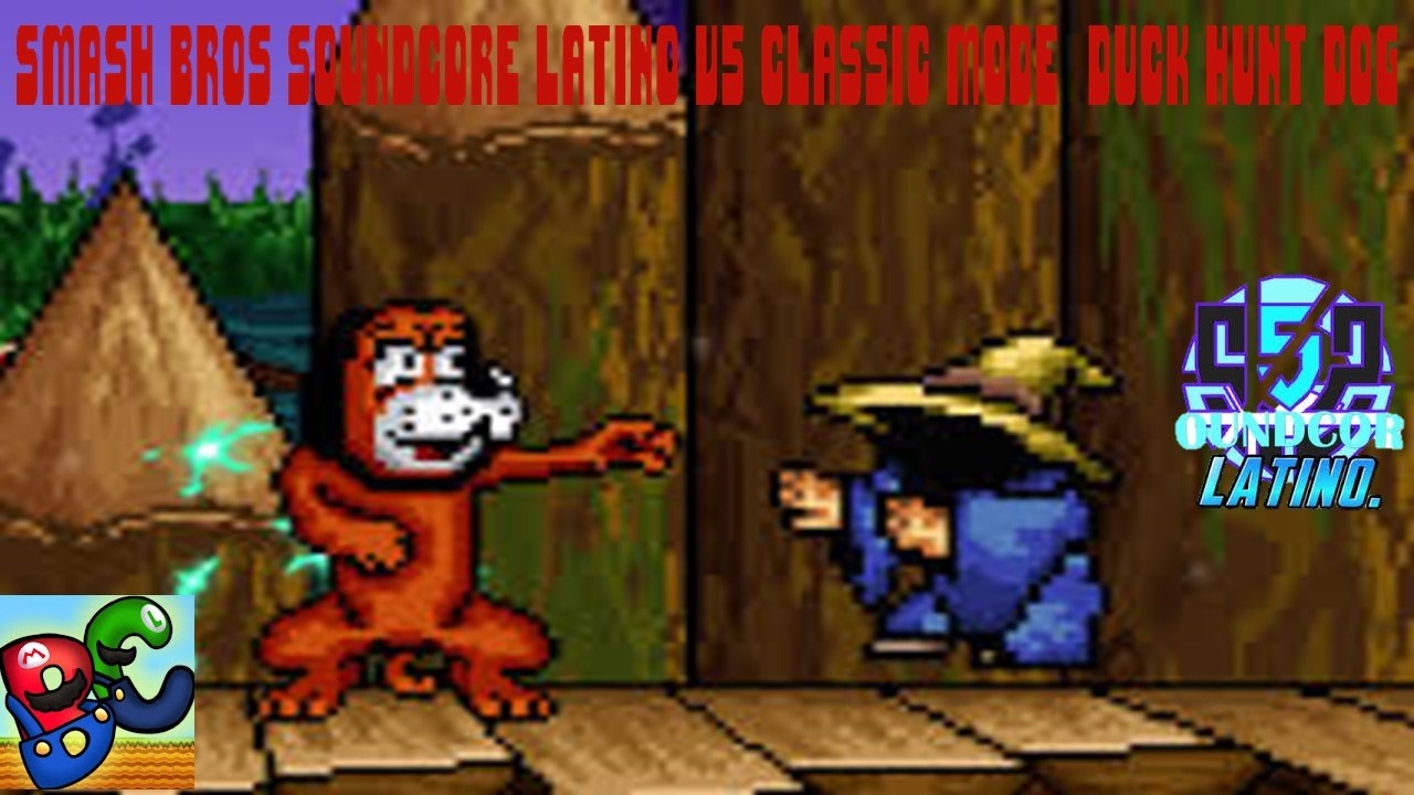Smash Bros Soundcore Latino V5 Classic Mode: Duck Hunt Dog