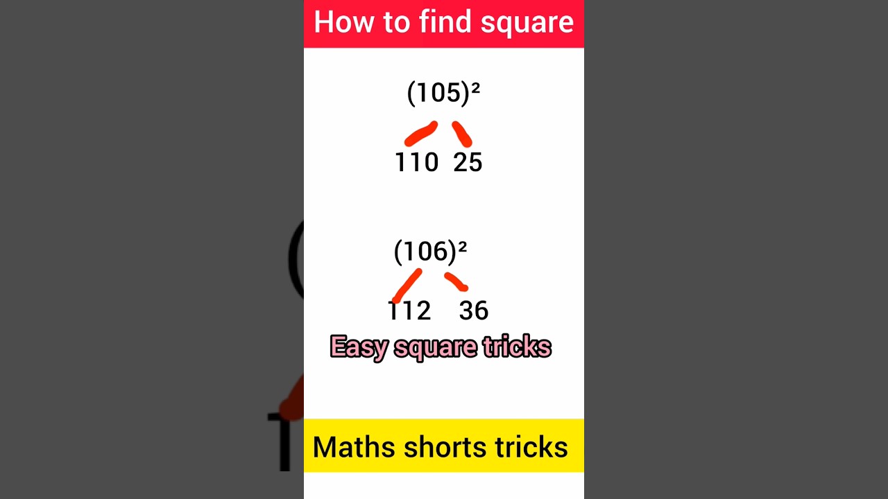 how to find Square| find Square shorts tricks| 