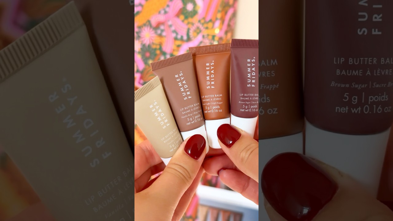 The perfect fall lippies!🍂🍁🎃 Summer Fridays Mini Lip Butter Balm Set