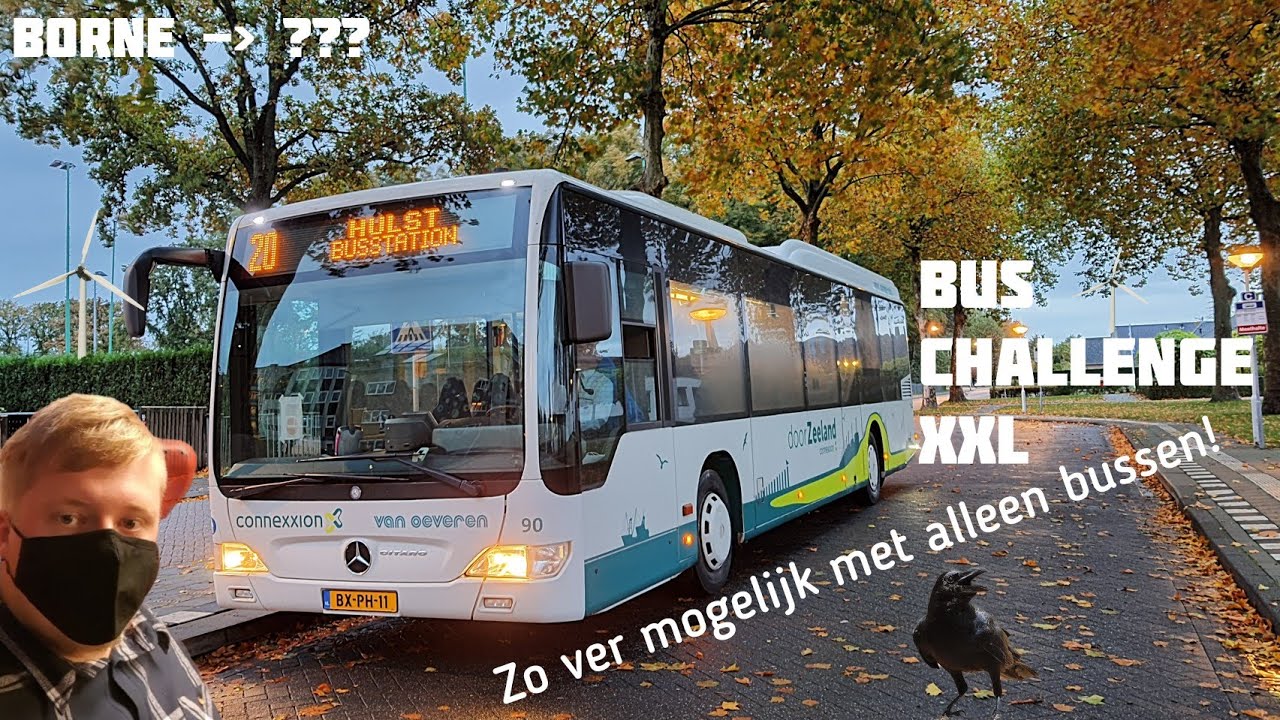 Hoe ver kom je met alleen maar lijnbussen?! | BUS CHALLENGE XXL