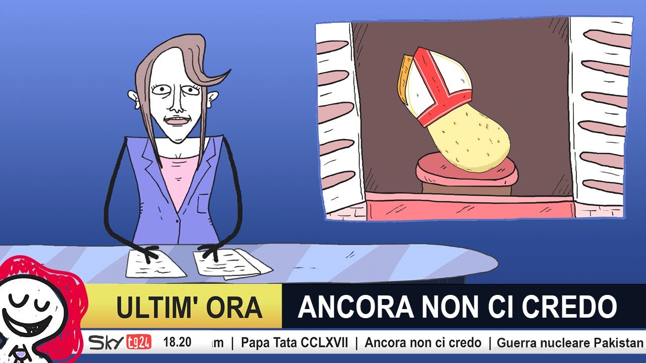 I telegiornali che parlano del Papa