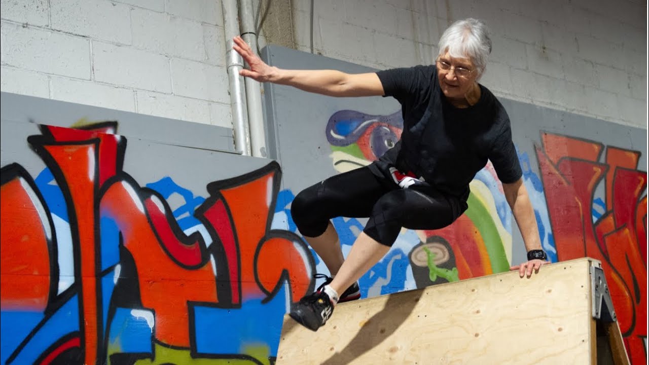 Tribute to Yvonne , 70 years old ! Parkour training , Drummond Parkour , DPK Parkour & Freerun