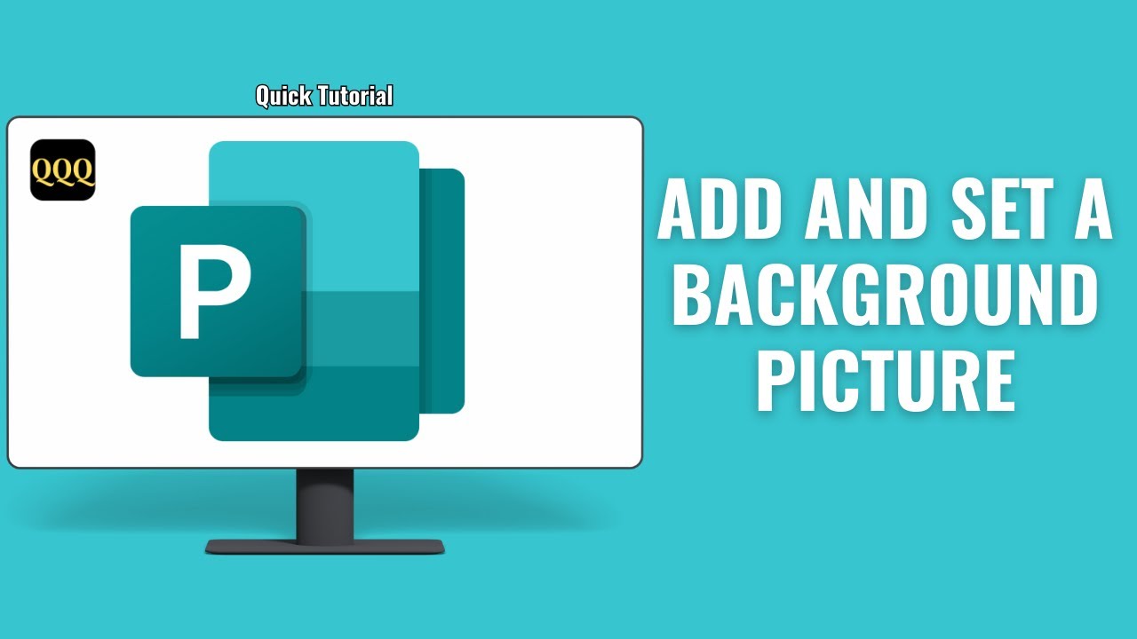How to add and set a background picture in Publisher