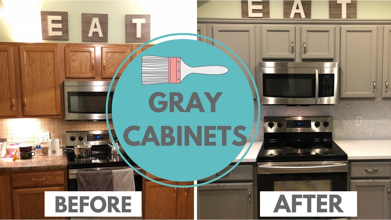 Painting Gray Kitchen Cabinets | Kitchen Renovation