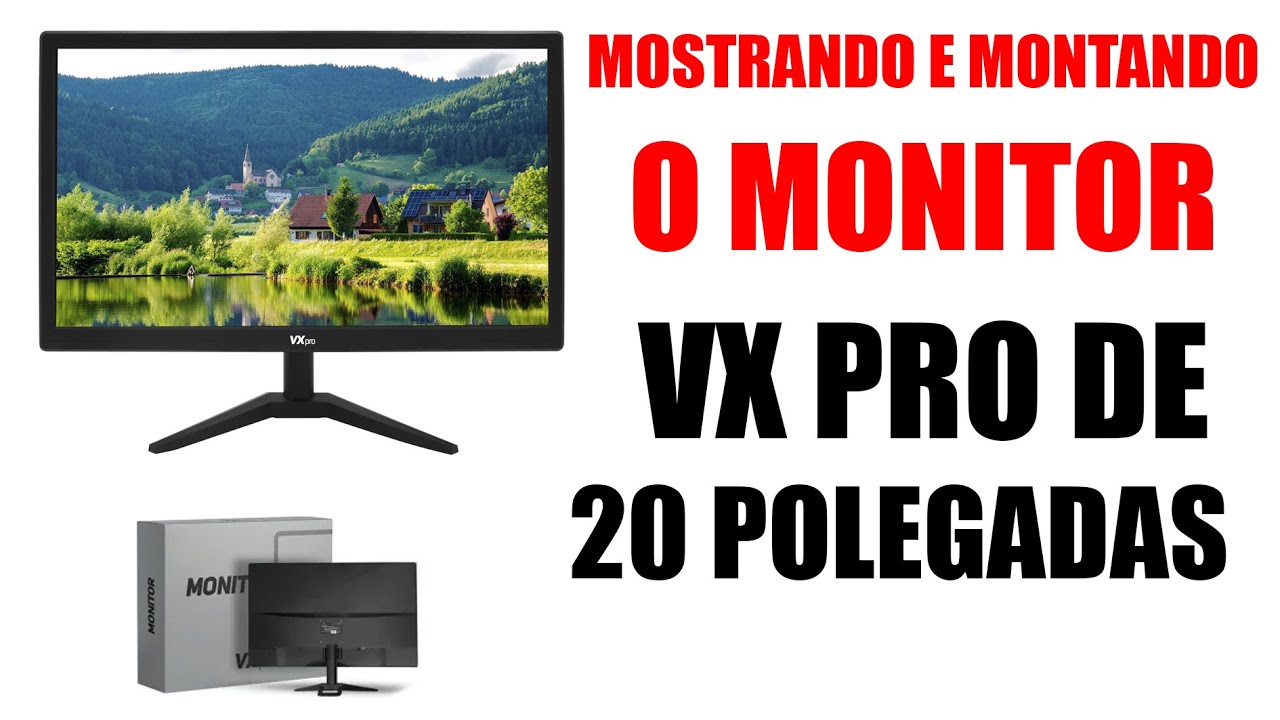 MONITOR LED VX PRO DE 20 POLEGADAS - HD 1600X900