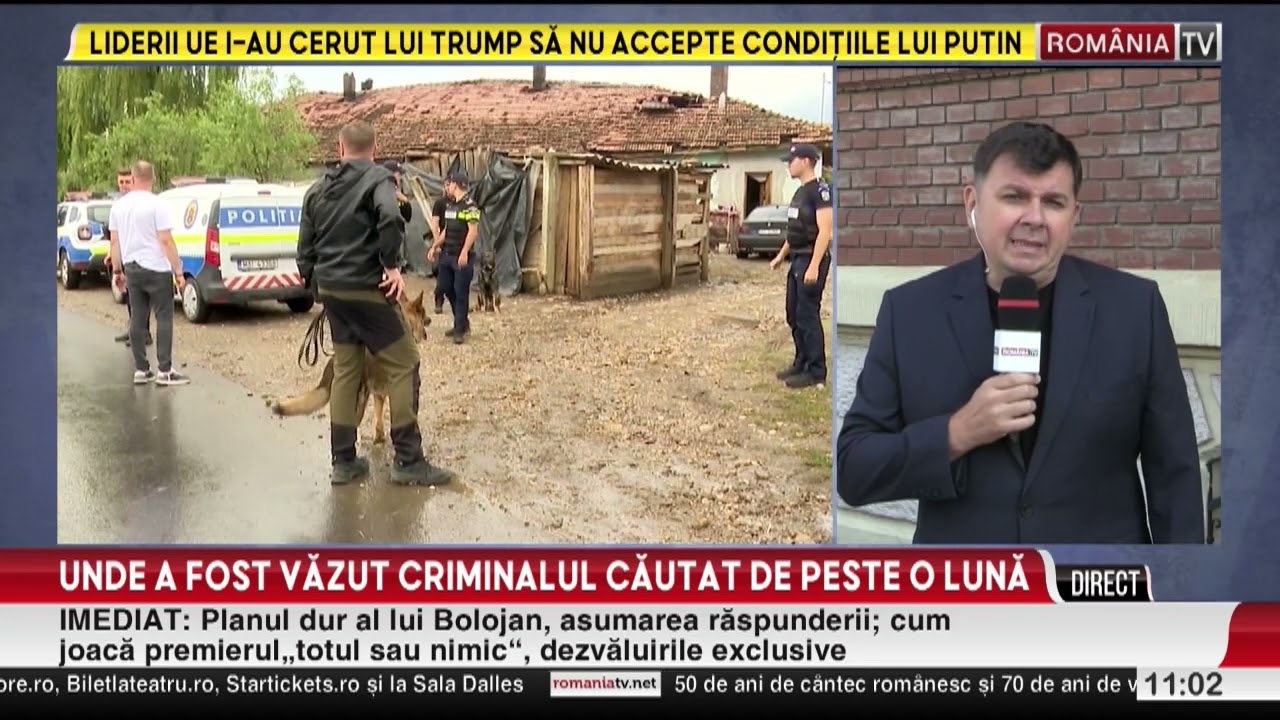 Criminalul Emil Gânj ar fi fost văzut în curtea unei gospodării din Mureș