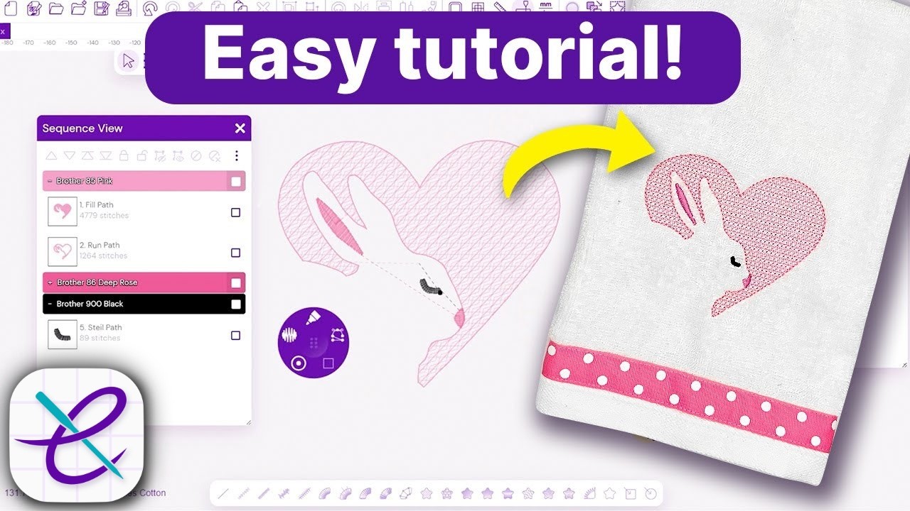 How to Digitize an Embossed Design for Machine Embroidery!