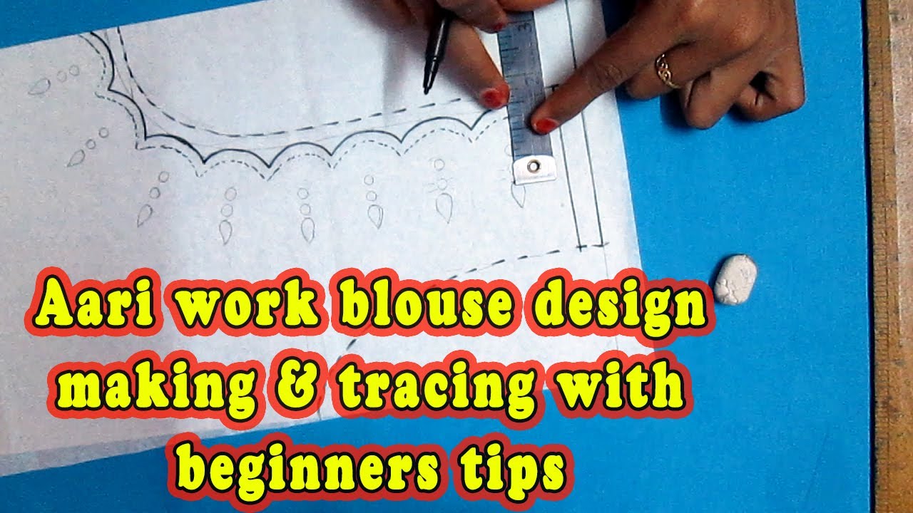 Aari Work Tracing Design Making Tutorial | Tracing Paper with Beginners Tips | Sri art & creation