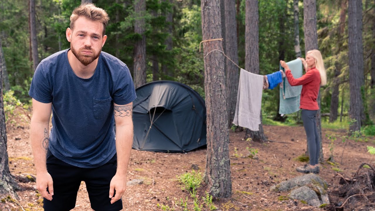 WIR CAMPEN MITTEN IN DER NATUR IN SCHWEDEN (Kanutour mit Zelten)